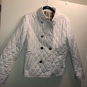 Burberry Quilted White Jacket
